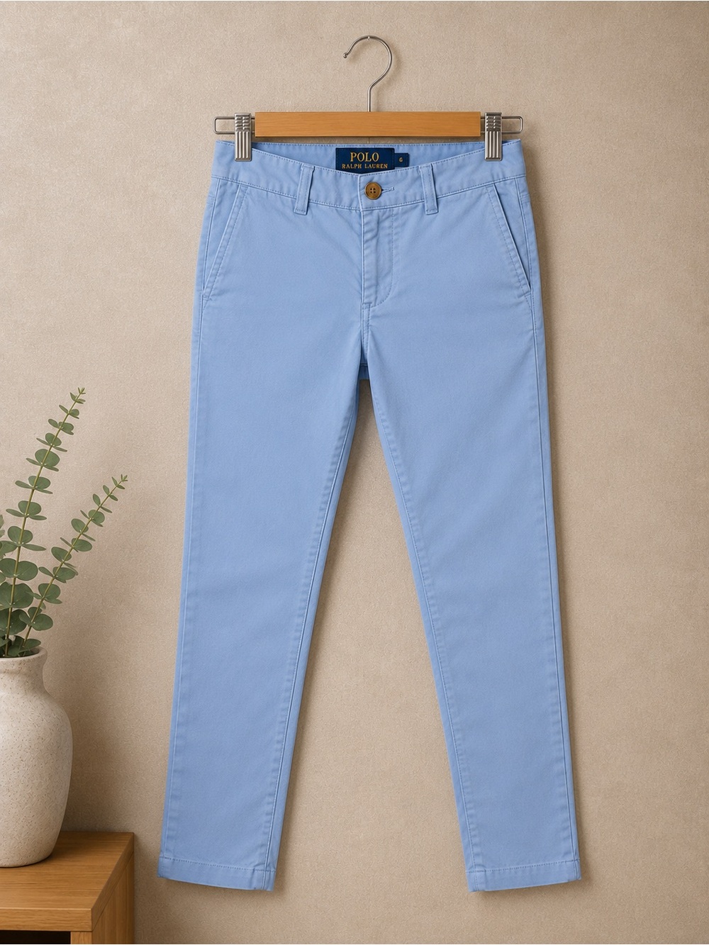 Polo Ralph Lauren Boys Light Blue Chino Pants Size 6 Classic Preppy